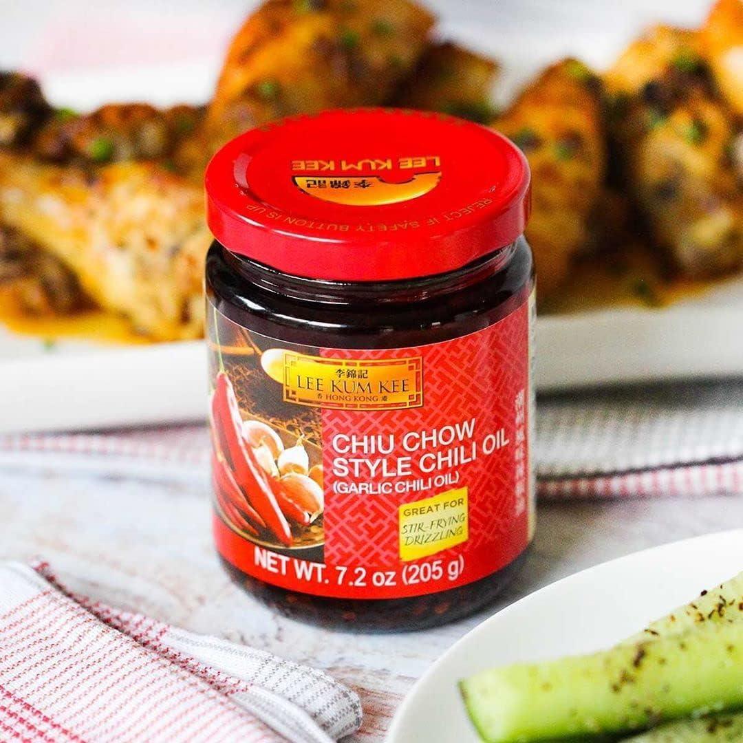Lee Kum Kee Chiu Chow Chili Oil, 7.2 Ounce - Mighty Depot