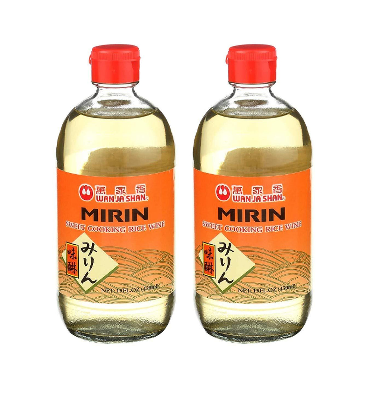 Wan Ja Shan Mirin Sweet Cooking Rice Wine, (2 Pack, Total of 30fl.oz) - Mighty Depot