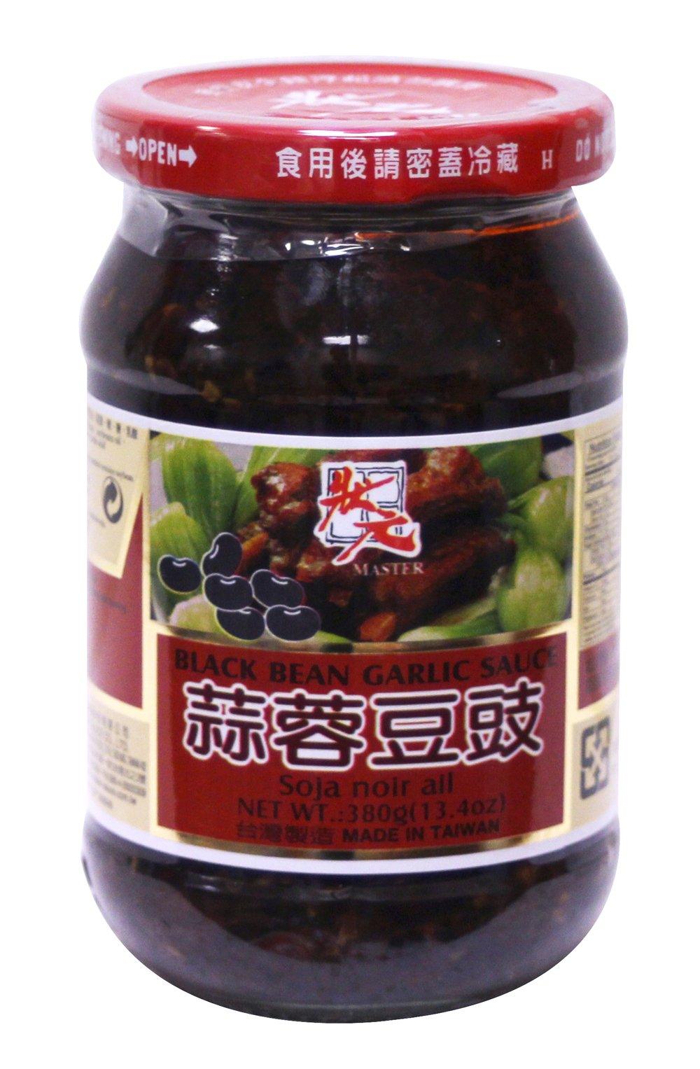 状元豆豉 douchi Femented Garlic Black bean sauce for Asian cooking 13.4oz (Galic Black Bean 13.4 oz, 1 Bottle) - Mighty Depot