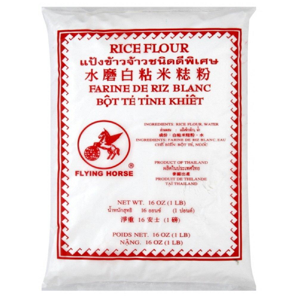 Flying Horse Rice Flour, 16-Ounce Packages (Pack of 24) - Mighty Depot