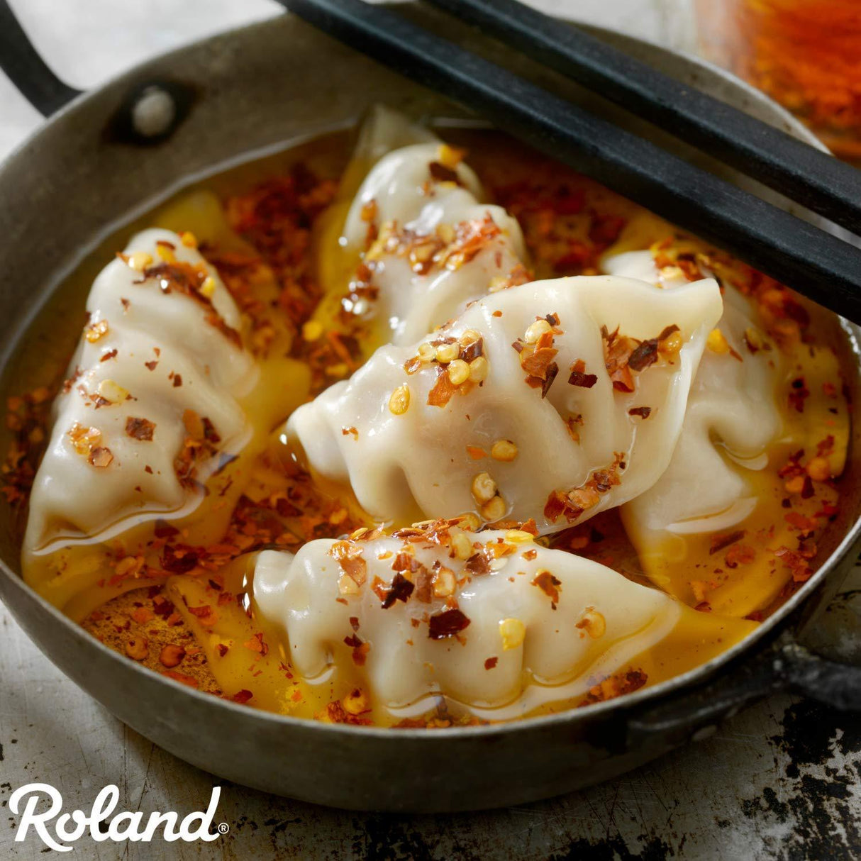 Roland Foods Hot Chili Infused Oil, Specialty Imported Food, Red, 6.2 Ounce - Mighty Depot