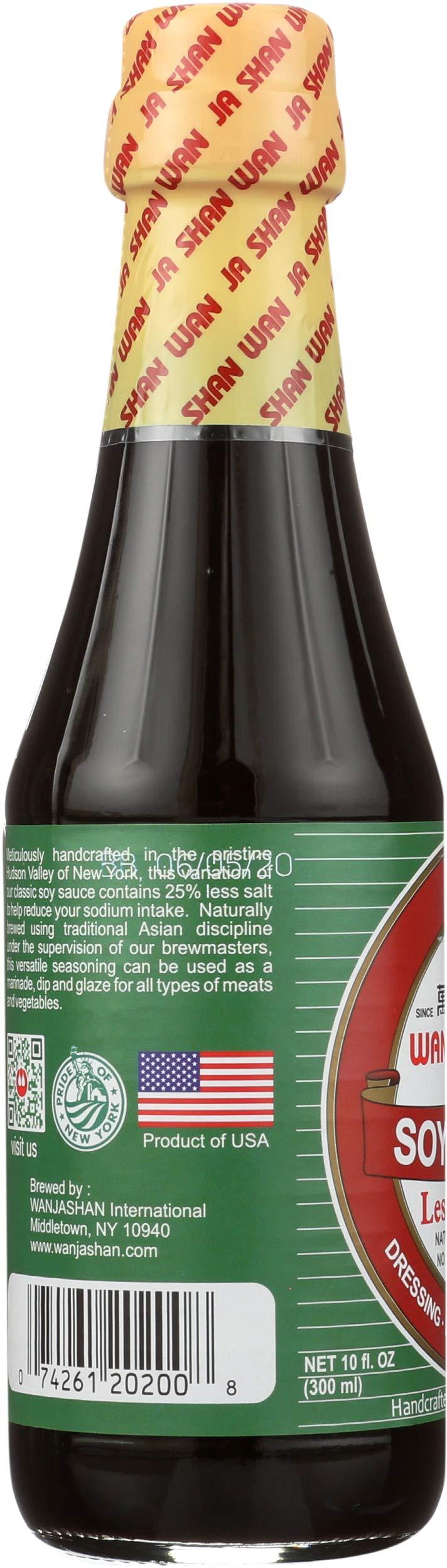 WAN JA SHAN Sauce Soy Light Sodium, 16.9 fl oz (1 bottle) - Mighty Depot