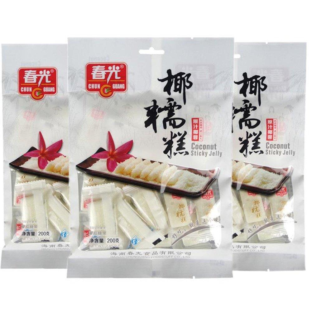 Chunguang Coconut Sticky Jelly, Coconut Paste, Coconut Soft Cookie, Candy, Sweets, Snack, Food - Mighty Depot