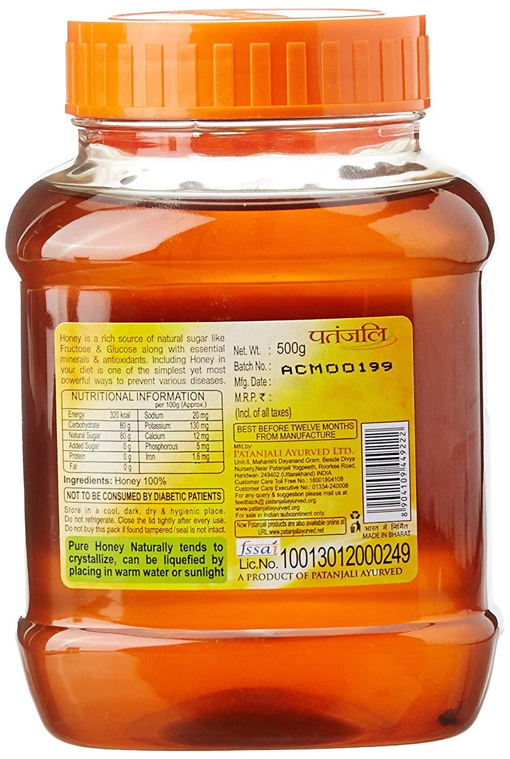 Patanjali Honey - 500 Gm - Mighty Depot