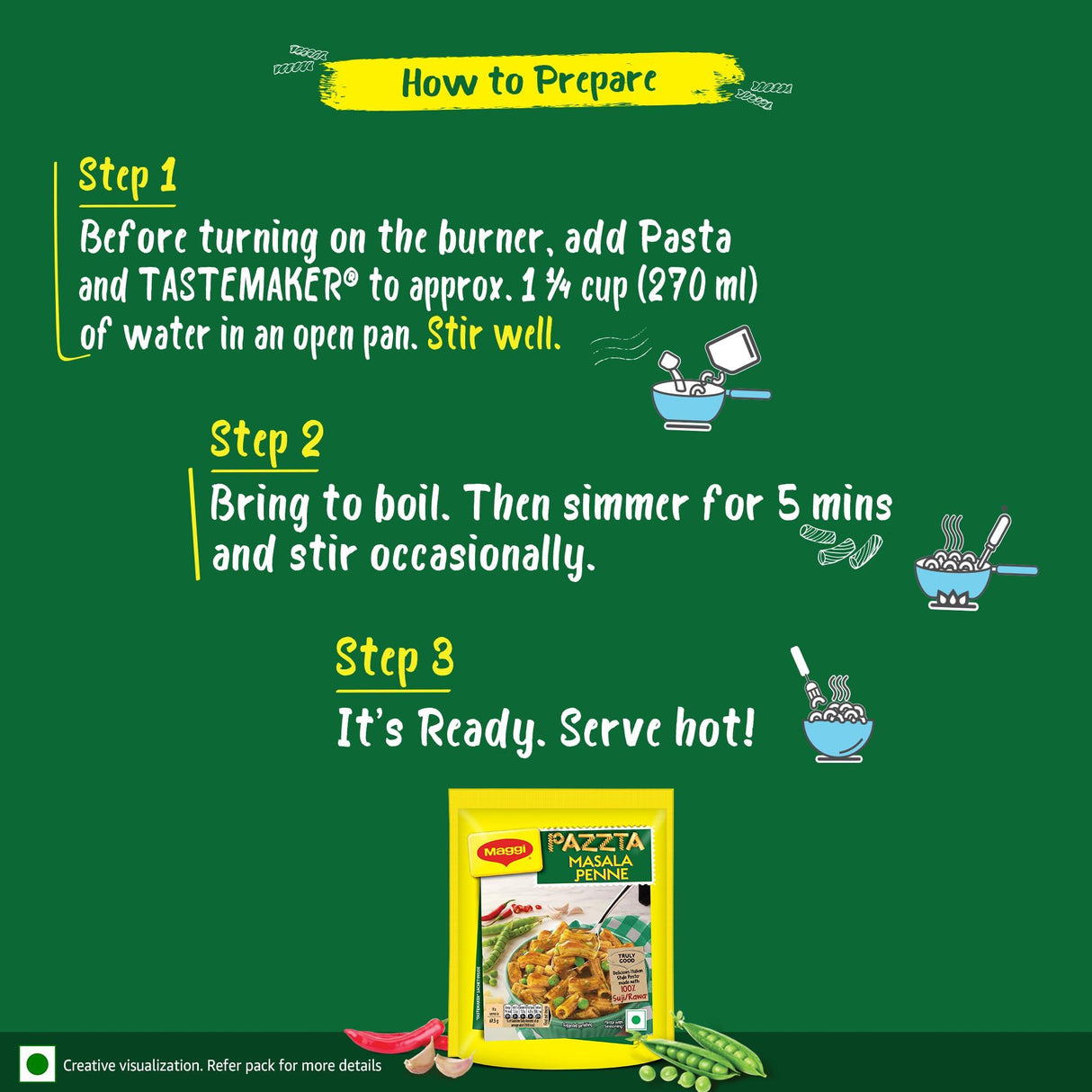 MAGGI PASTA MASALA 65G - Mighty Depot