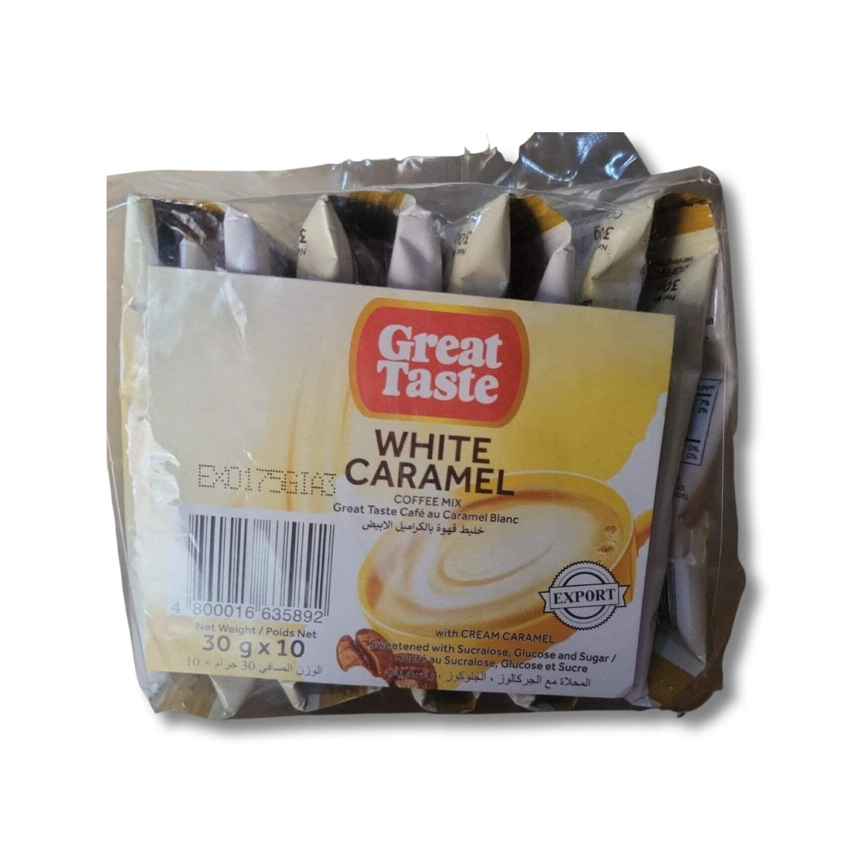 Great Taste White 3-in-1 Coffee White Caramel 30g X 10 (2 Pack) - Mighty Depot