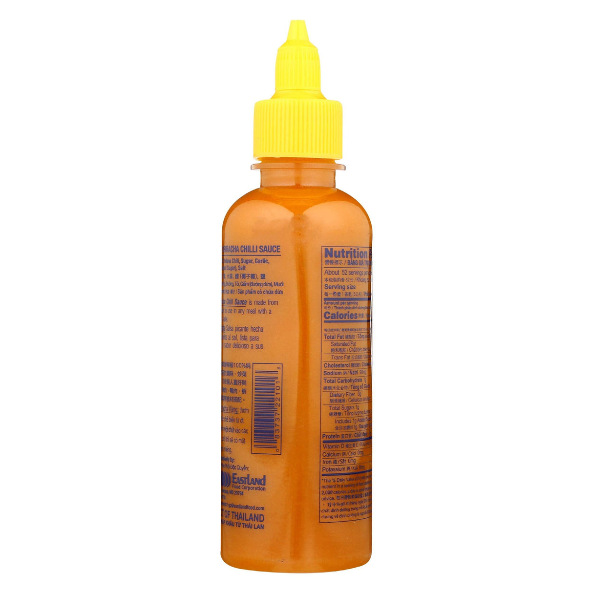 THREE MOUNTAINS BRAND Yellow Sriracha Chilli Sauce, 10 OZ - Mighty Depot