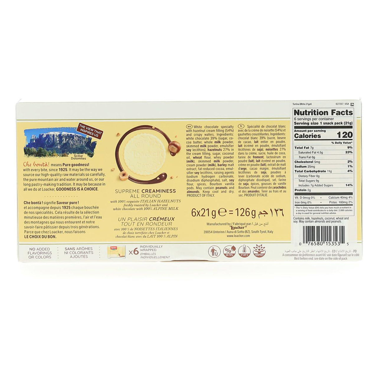 Loacker Tortina 3 PACK BUNDLE | 3 DIFFERENT Flavors | 4.44 Oz Each Pack - Mighty Depot