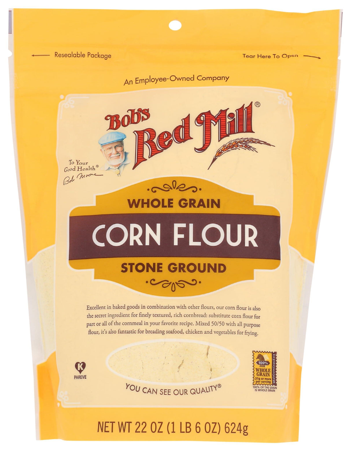 Bob's Red Mill Yellow Corn Flour, 22 Oz - Mighty Depot