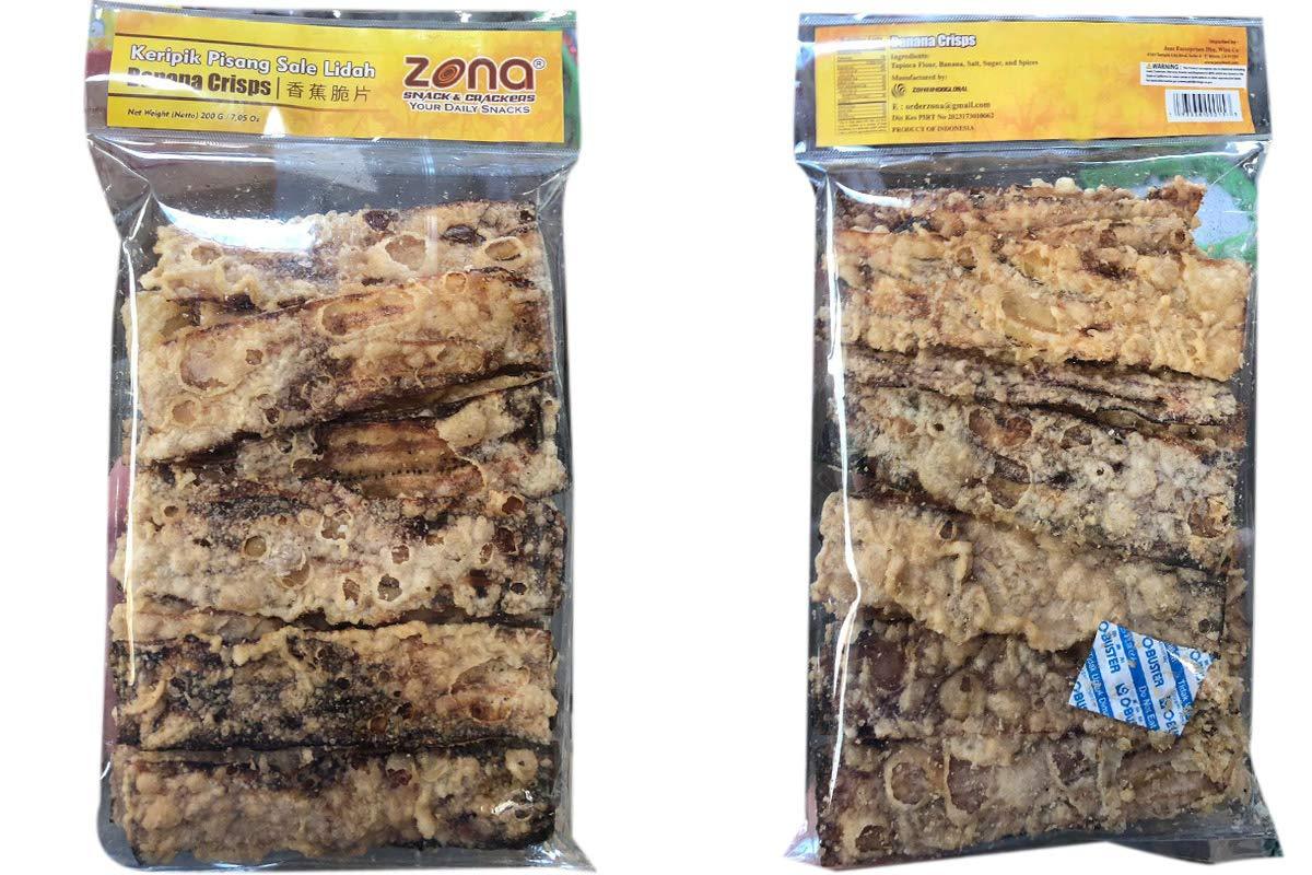 Keripik Pisang Sale Lidah (Banana Crisps) - 7.05oz (Pack of 3) - Mighty Depot