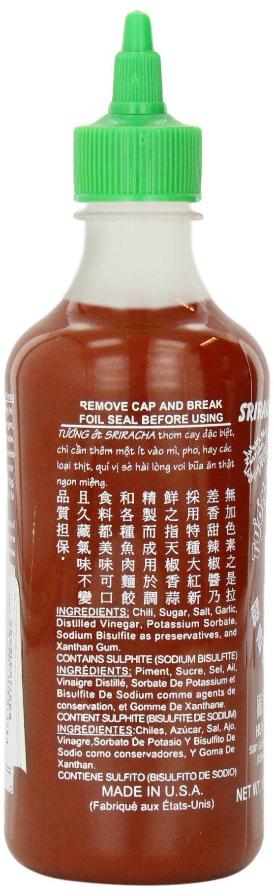 Huy Fong Sriracha Hot Chili Sauce Oz Bottle - Mighty Depot