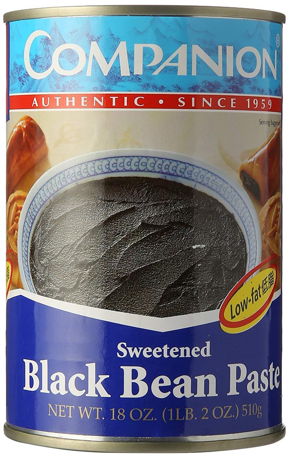Companion Black Bean Paste (Sweetened) 18 oz. - Pack of 6 - Mighty Depot