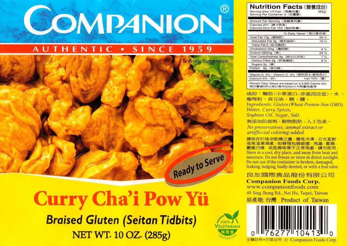 Companion - Curry Braised Gluten Seitan Tidbits - Mighty Depot