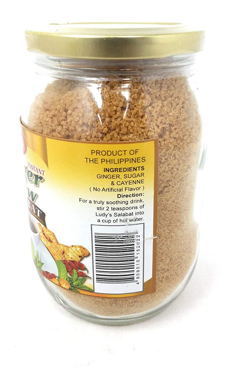 Ludy's Ginger Salabat Tea (Ginger Brew) 360 gram, Pack of 2 - Mighty Depot