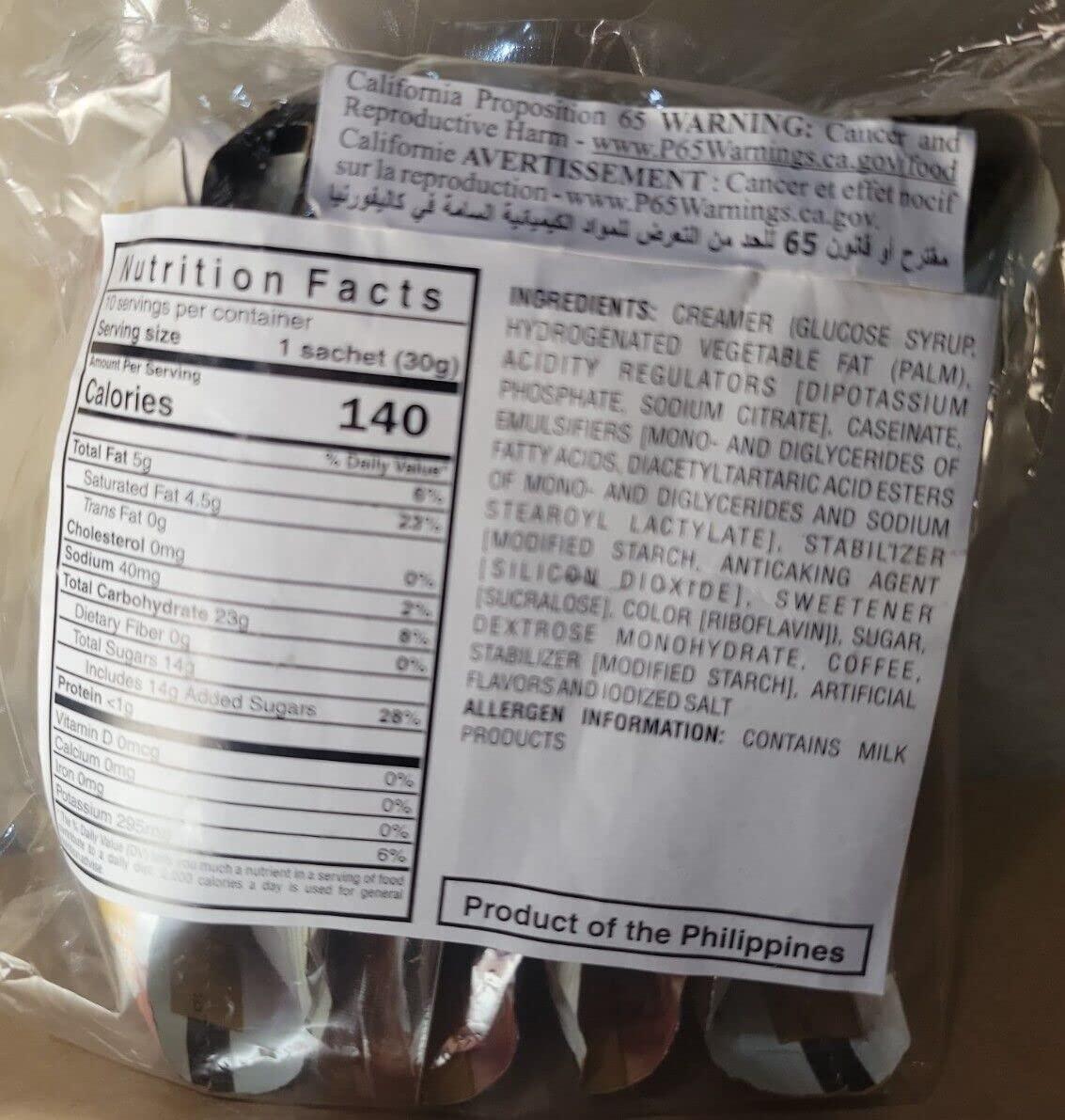 Great Taste White 3-in-1 Coffee White Caramel 30g X 10 (2 Pack) - Mighty Depot