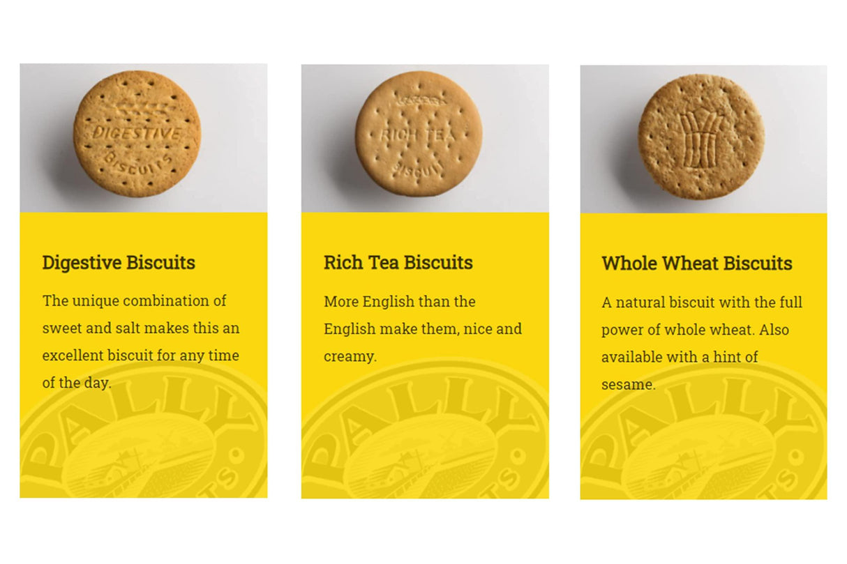 Pally Biscuits (Pack of 3) Wheat Flour Digestive Biscuits-Product of Netherland (Variety Pack of 3) - Mighty Depot