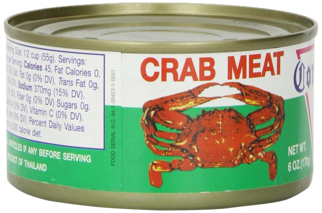 Roland Foods Consul Crab Meat in Water, 6 Ounce Can, Pack of 6 - Mighty Depot