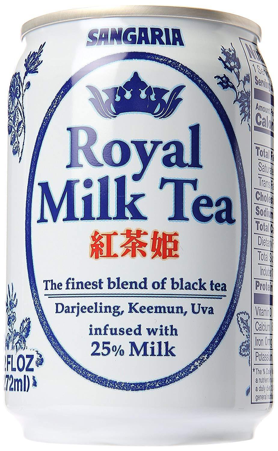 Japanese Sangaria Rich and Creamy Royal Milk Tea Can 9.2 fl oz - Mighty Depot