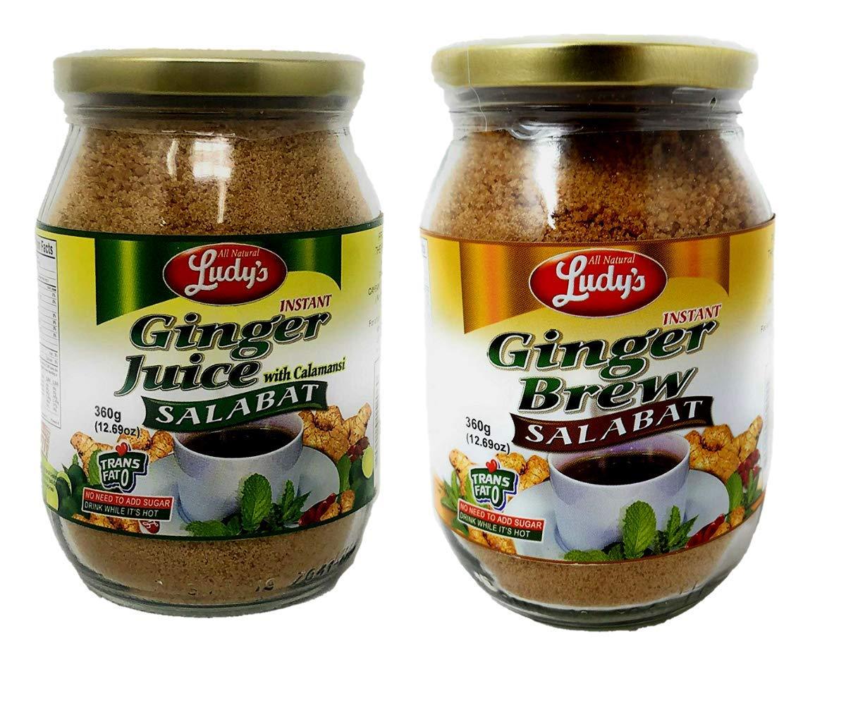 Ludy's Salabat Ginger Brew & Ginger Juice with Calamansi, 360g (Pack of 2) - Mighty Depot