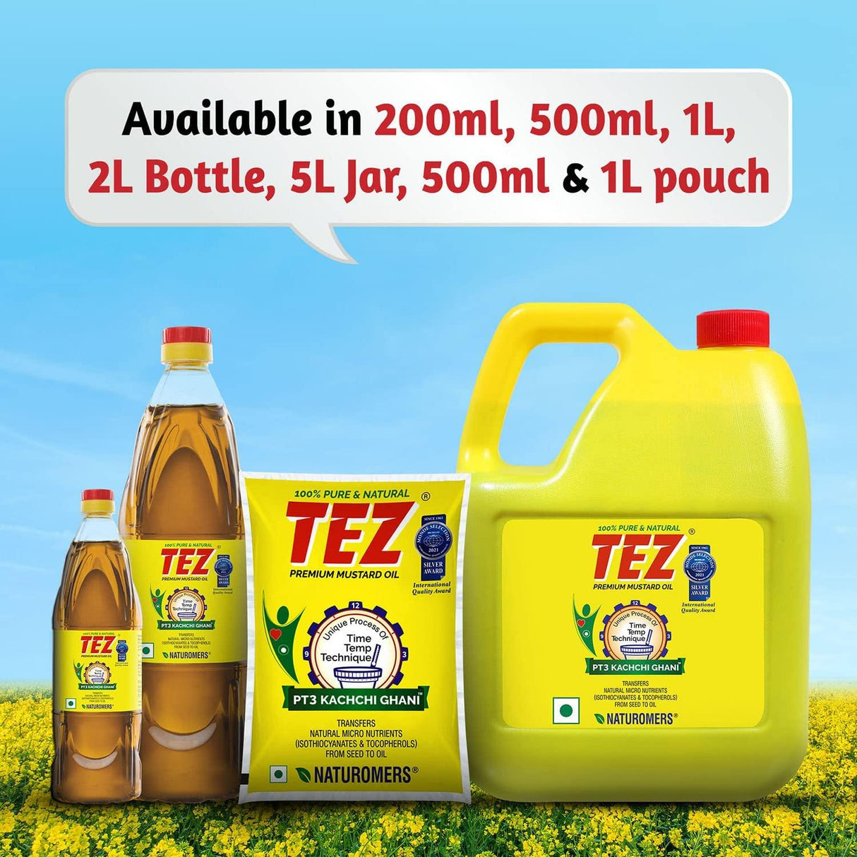 Tez Mustard Oil,16 fl oz - Mighty Depot