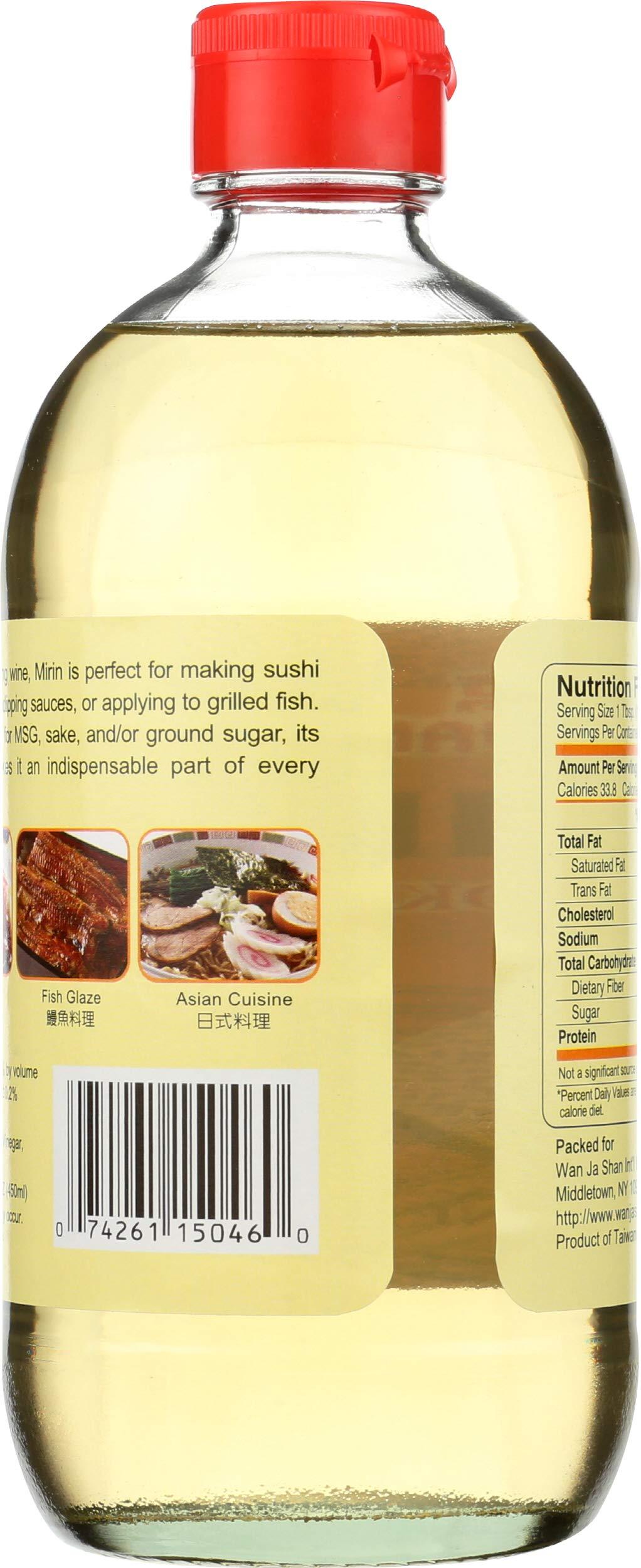 WAN JA SHAN Mirin Sweet Rice Wine, 15 FZ - Mighty Depot