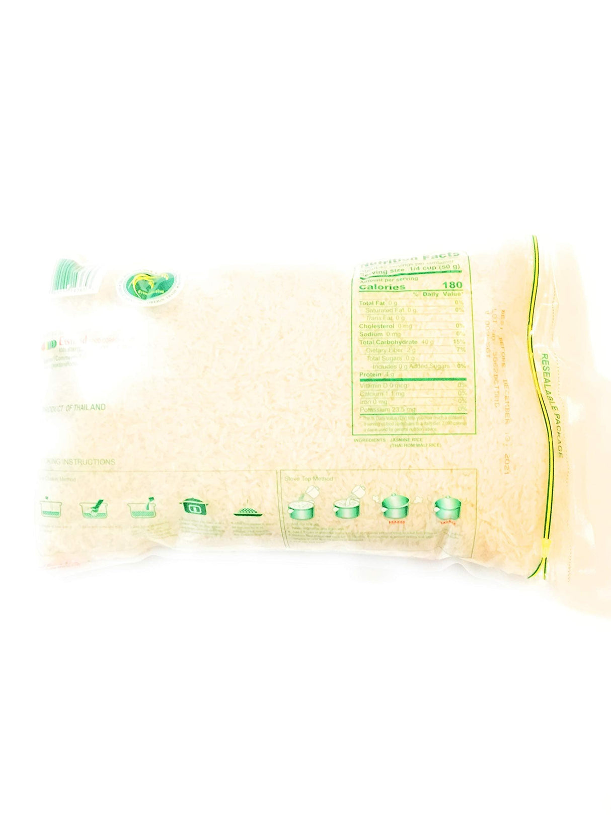 Red Elephant Brand Jasmine Rice 5 Lbs ( 2 Pack) - Mighty Depot