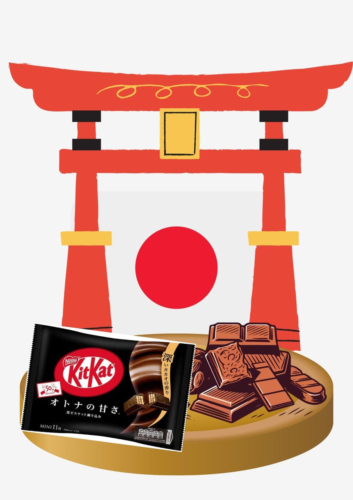 Japanese Kit Kat Variety 5 Pack | Matcha, Sweet Potato, Chestnut, Black Chocolate, Ice Cream | 5 Full Bags | Prefect Gift | Ships fast from USA - Mighty Depot