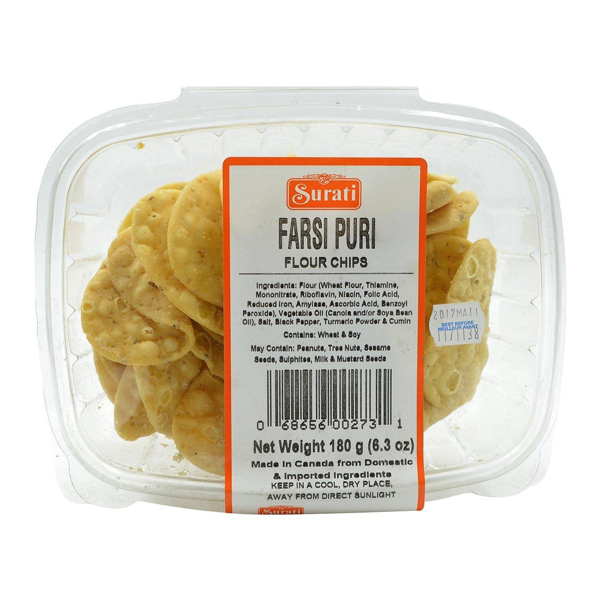 Surati, Farsi Puri (Flour Chips), 180 Grams(gm) - Mighty Depot