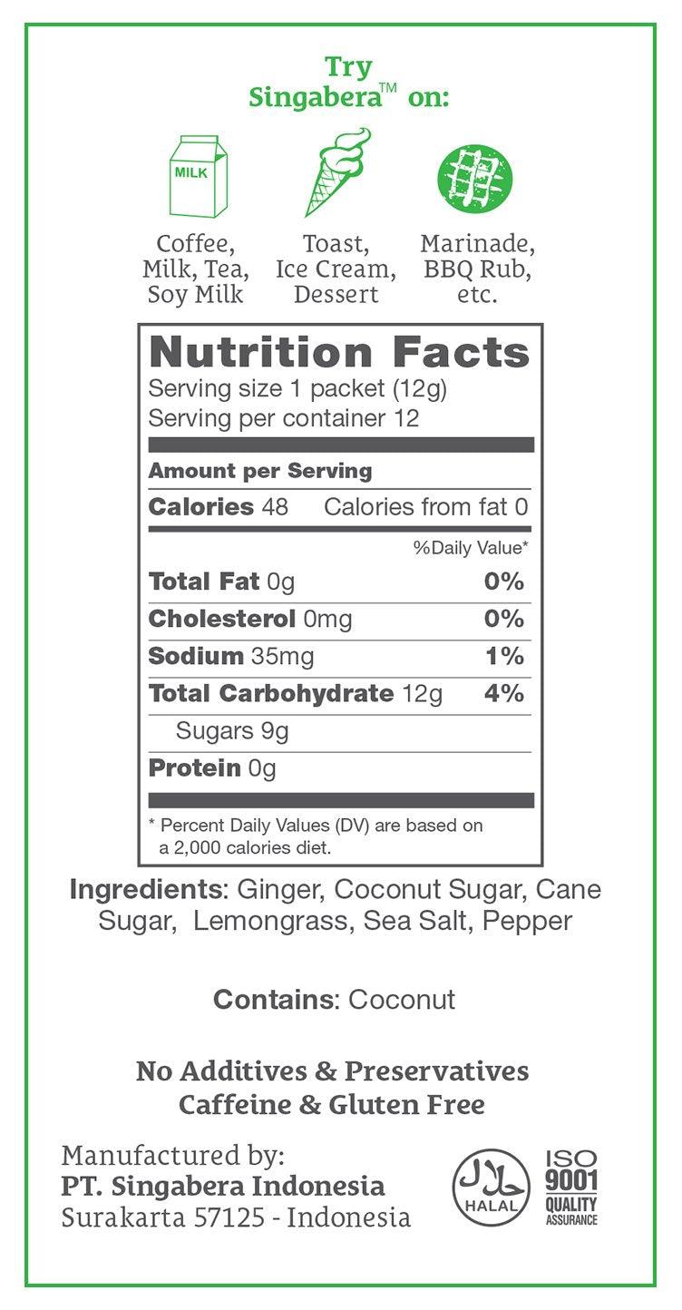 Singabera Ginger Drink - Lemon Ginger Flavor 6.3 oz (Pack of 3) - Mighty Depot