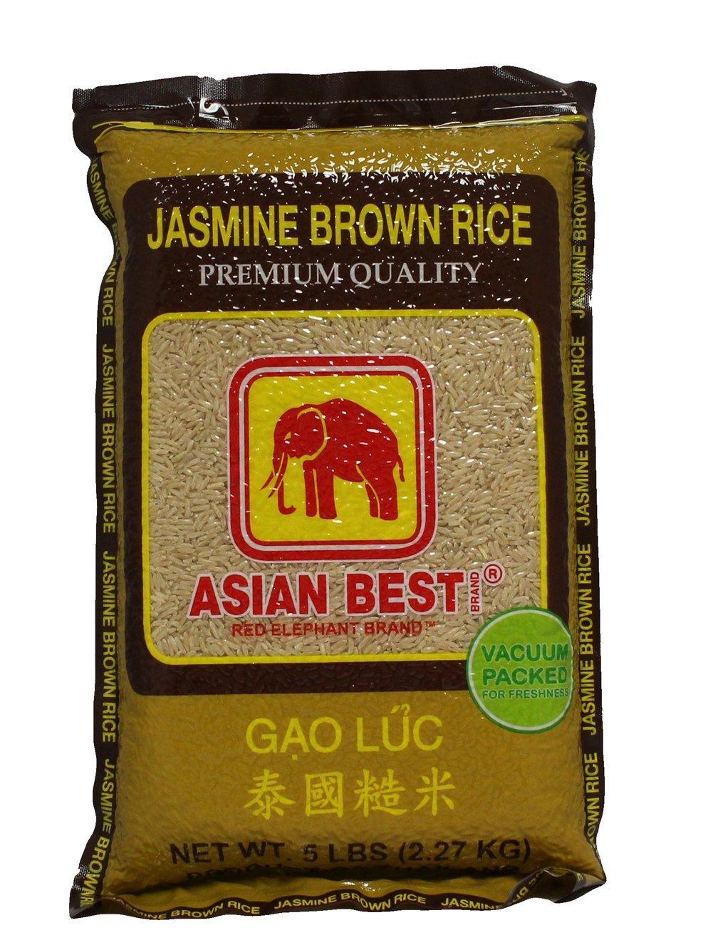 Asian Best Brand Jasmine Brown Rice, 80 Ounce - Mighty Depot