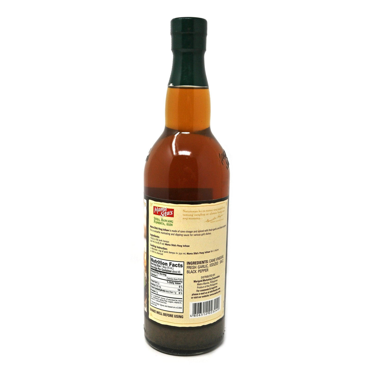 Mama Sita's Marinade and Dips (Pang Inihaw Garlic Vinegar 23 Fl Oz/Pack of 2) - Mighty Depot