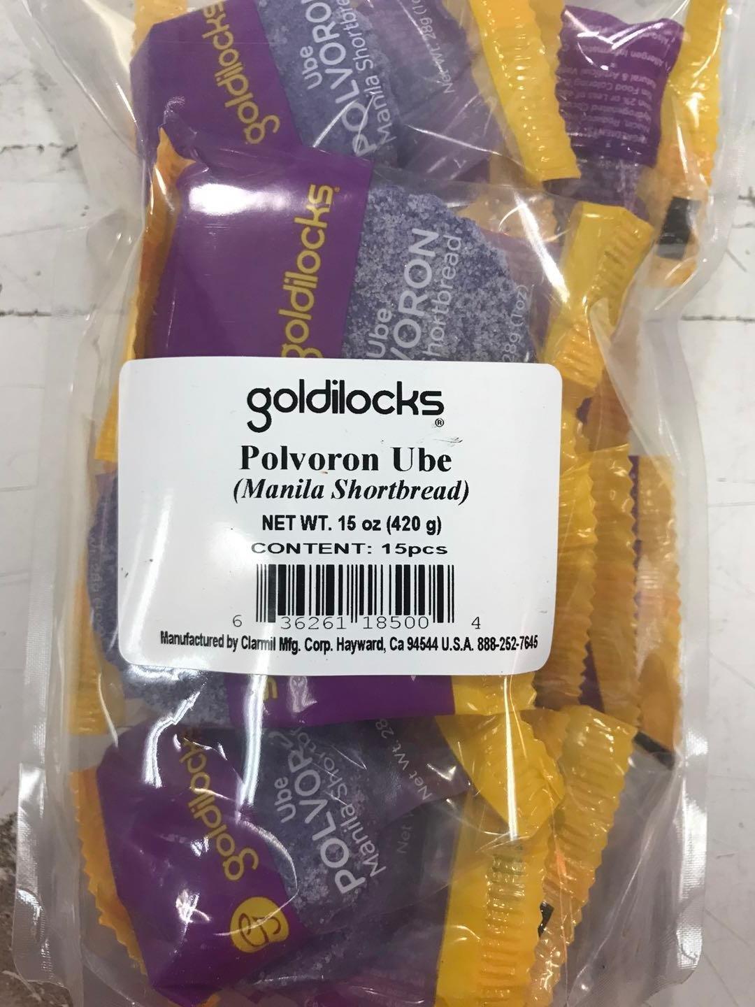 Goldilocks Polvoron UBE 30 PCS 2 Bags - Mighty Depot