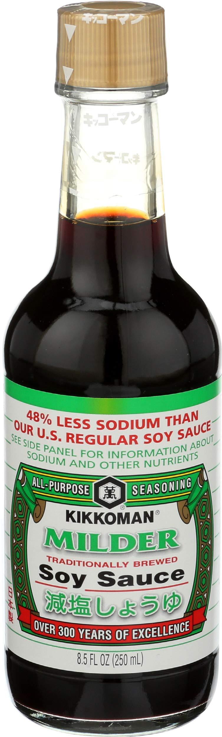 Kikkoman, Soy Sauce Milder, 8.5 Fl Oz - Mighty Depot
