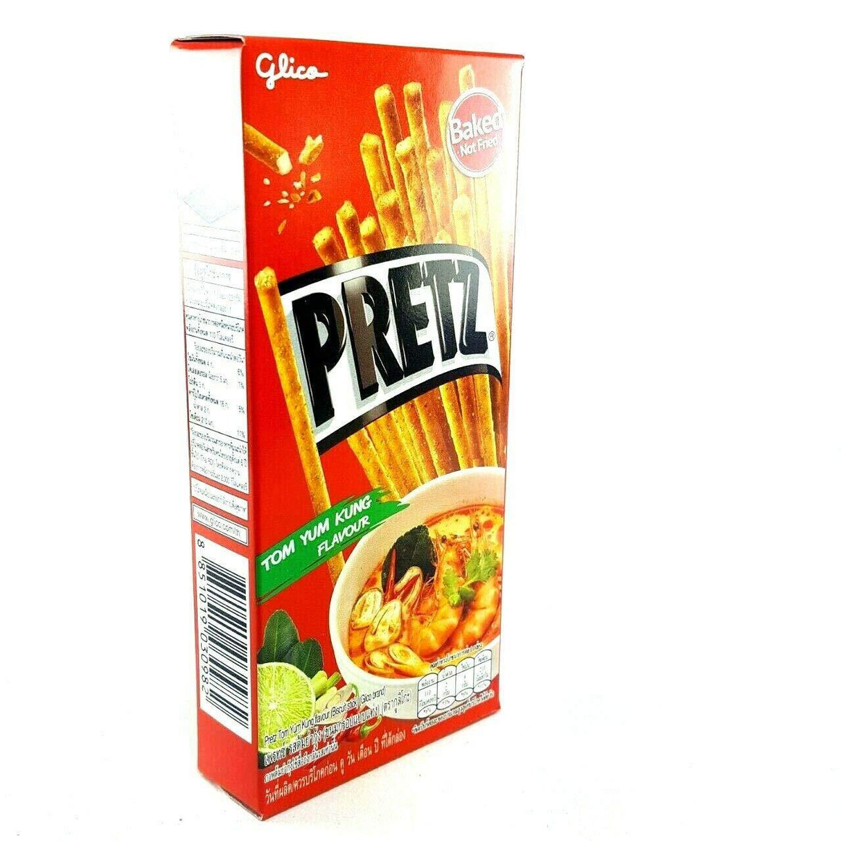 Thai Glico Pretz Tom Yum Kung Flavour Biscuit Stick (Pack of 4) - Mighty Depot
