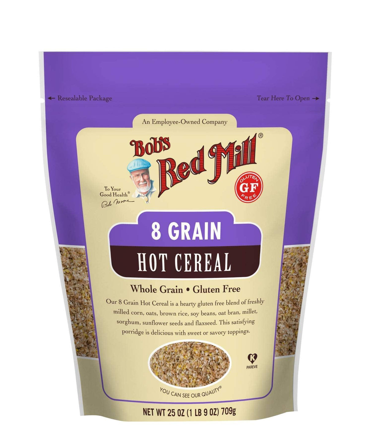 Bobs Red Mill Cereal 8 Grain Gluten Free, 27 oz - Mighty Depot