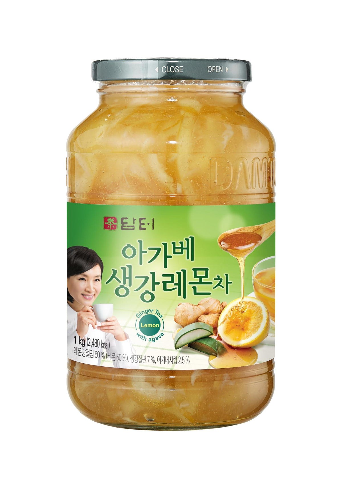 Damtuh Korean Honey Ginger Tea, Citron Tea, Jujube Tea, Lemon Tea, Jeju Orange Tea, Agave Ginger Tea - Mighty Depot