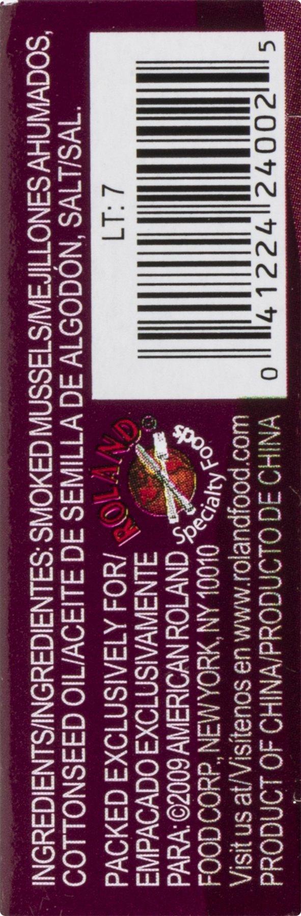 Roland Smoked Mussels, 3 oz - Mighty Depot