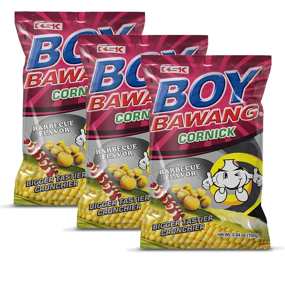 Boy Bawang Cornick Crispy Tasty & Gluten-Free Corn Nuts Snacks 3 Packs - Mighty Depot