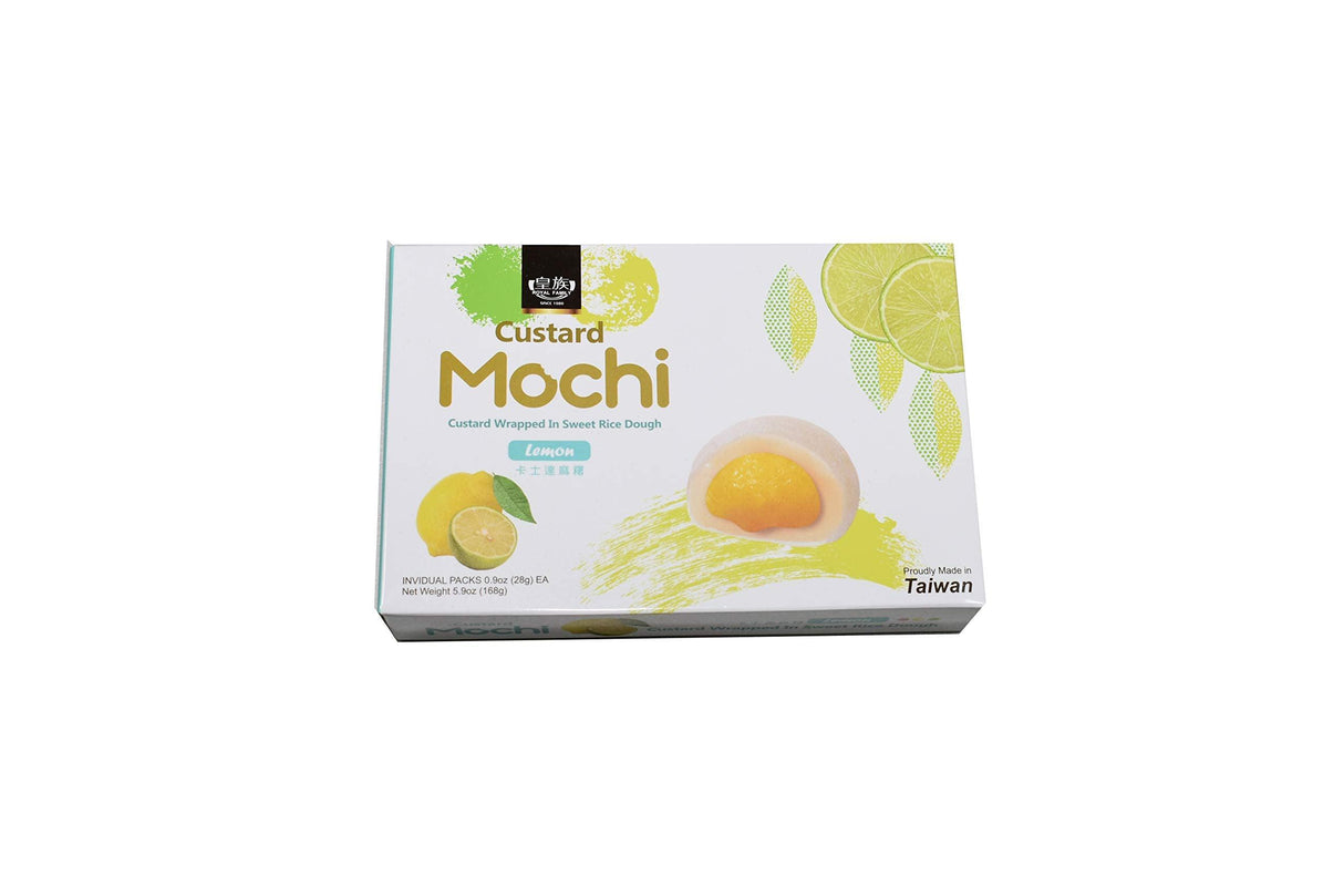 Japanese Custard Mochi - Lemon Flavor- Japanese Mochi 168g - Mighty Depot