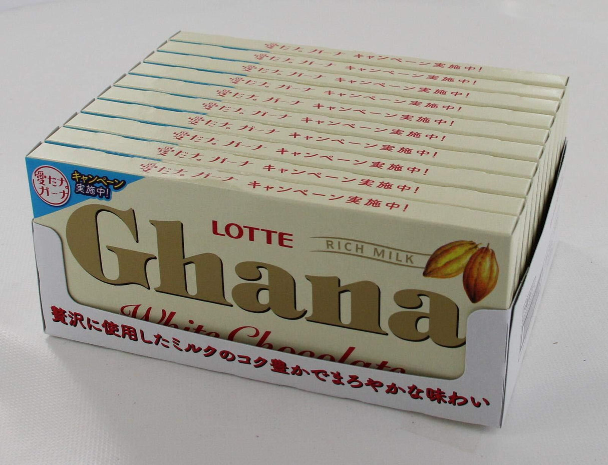 Lotte Ghana White 45g ~ 10 boxes - Mighty Depot