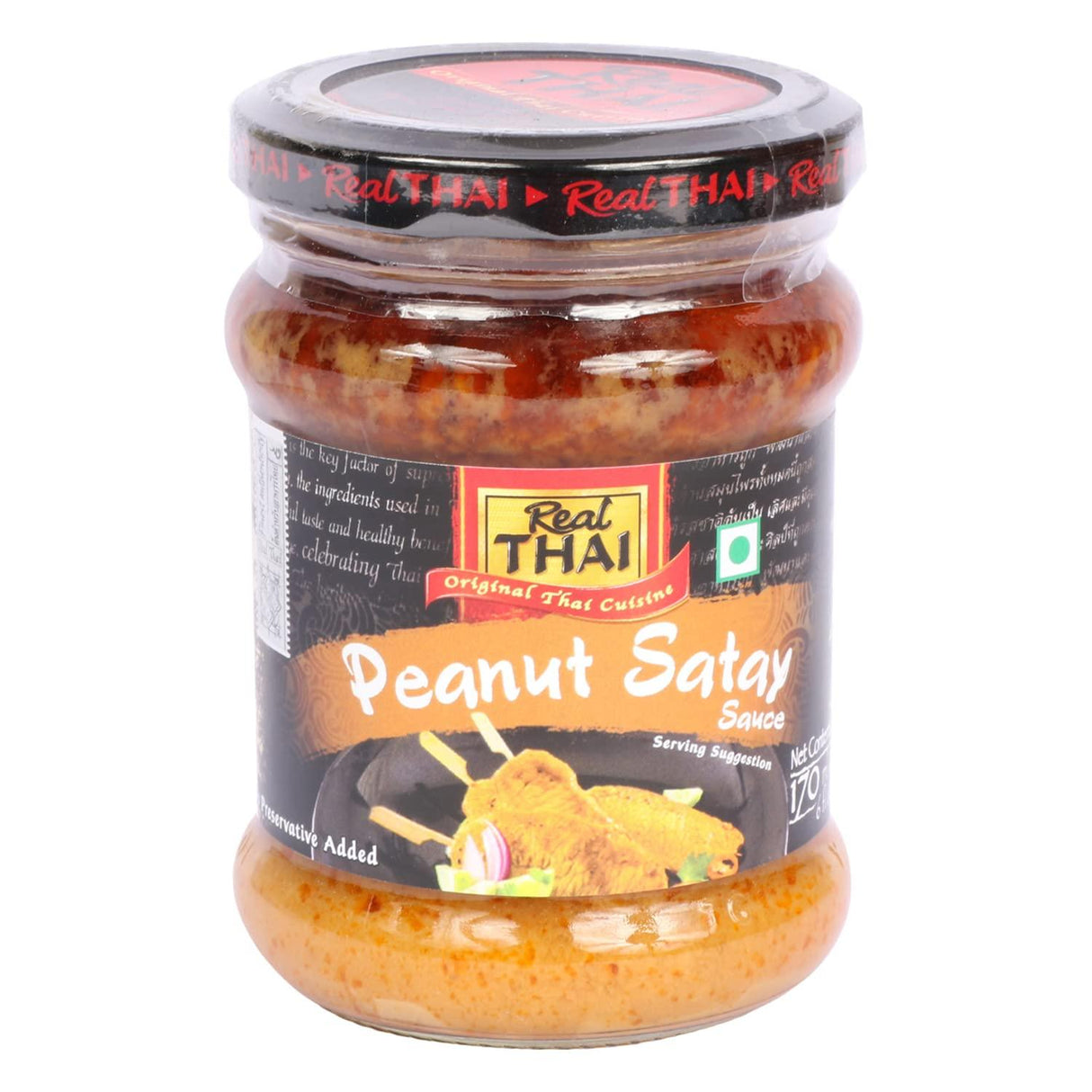 Real Thai Peanut Satay Sauce, 170 ml - Mighty Depot