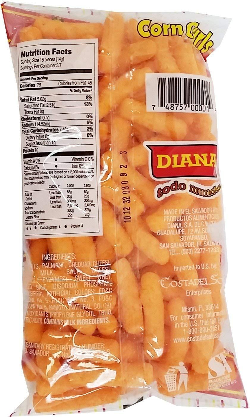 Prodiana Corn Curl Snack 1.83 oz - Churritos - Mighty Depot
