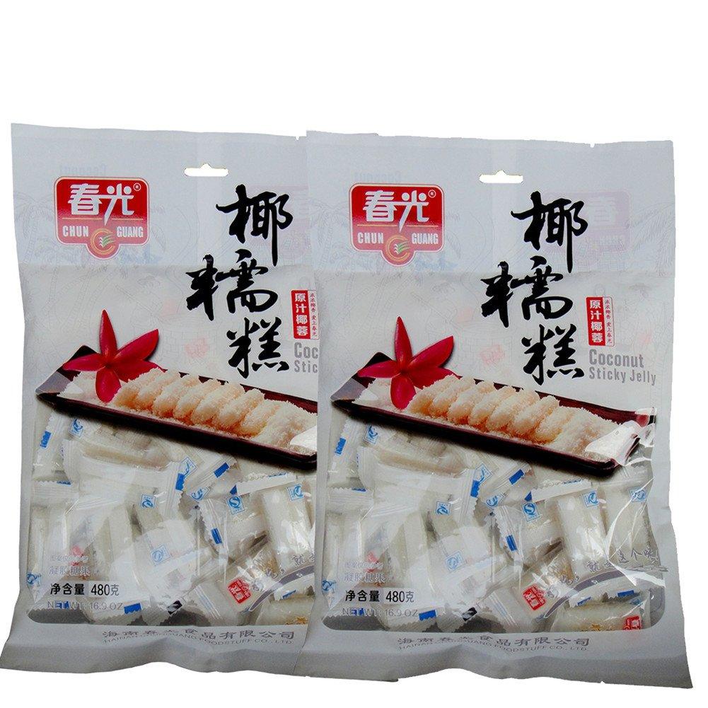 Chunguang Coconut Sticky Jelly, Coconut Paste, Coconut Soft Cookie, Candy, Sweets, Snack, Food - Mighty Depot