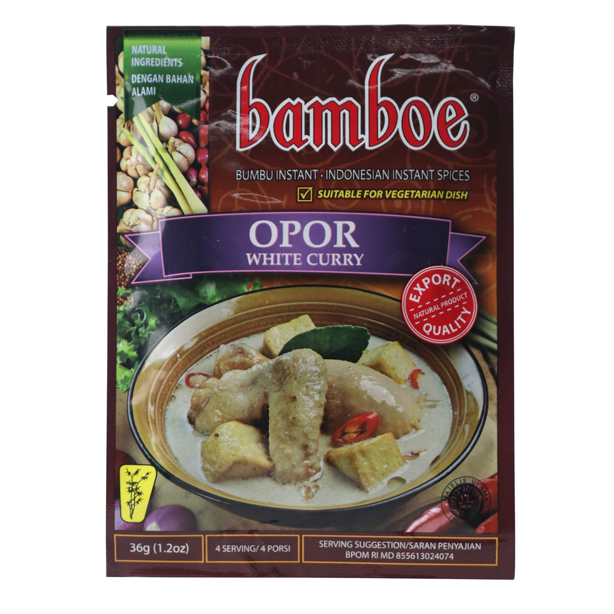 bamboe bumbu opor (indonesian white curry) - 1.2oz - Mighty Depot