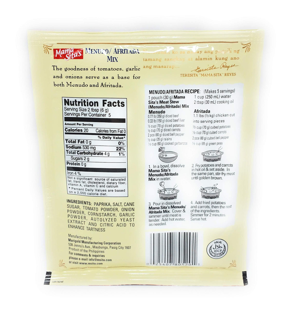 Mama Sita's SEASONING - Mighty Depot