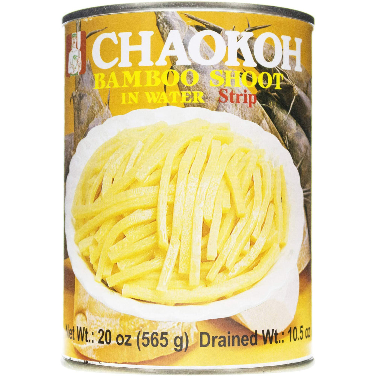 Chaokoh Bamboo Shoot in Water (Strip) 565g, 2 Pack - Mighty Depot