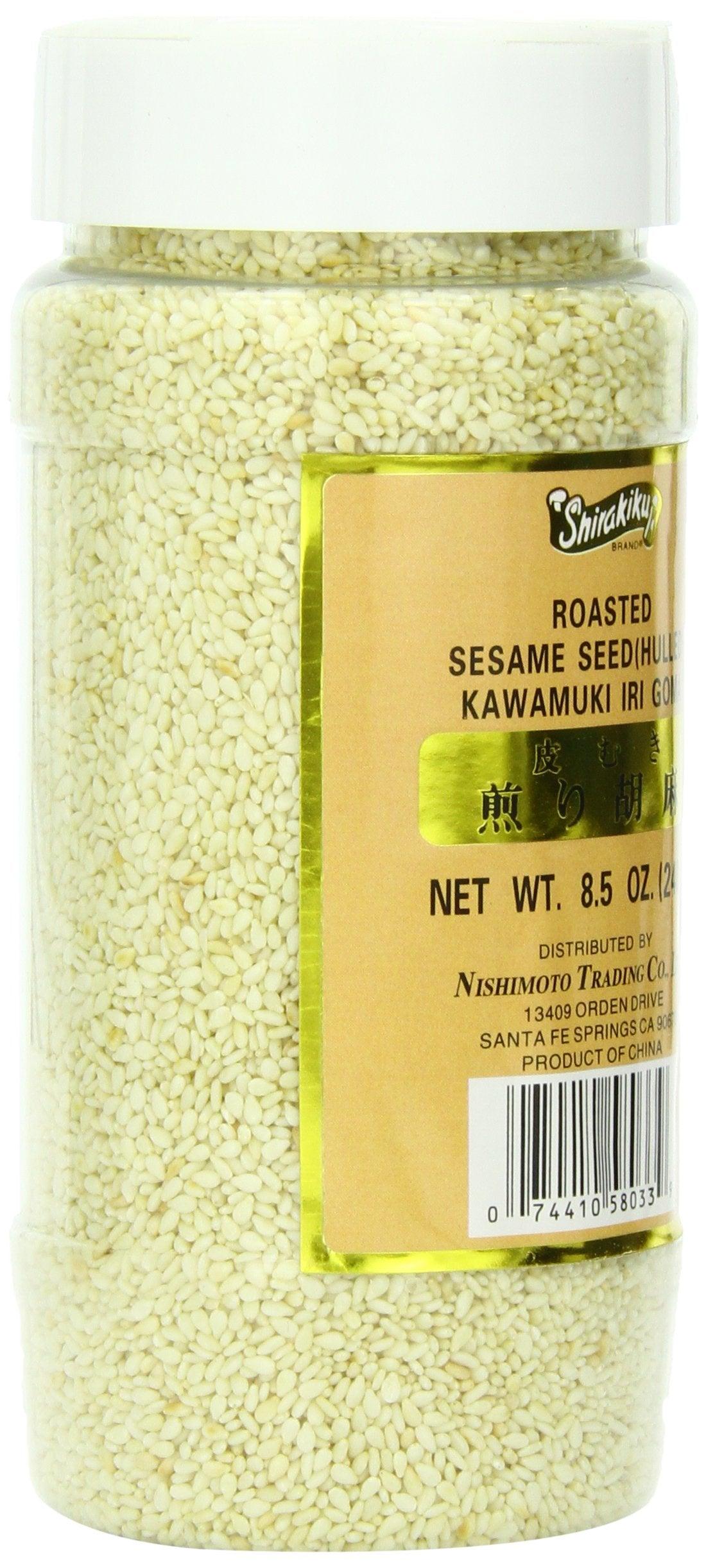 Shirakiku Sesame Seed Hulled White, 8.5-Ounce Units (Pack of 12) - Mighty Depot