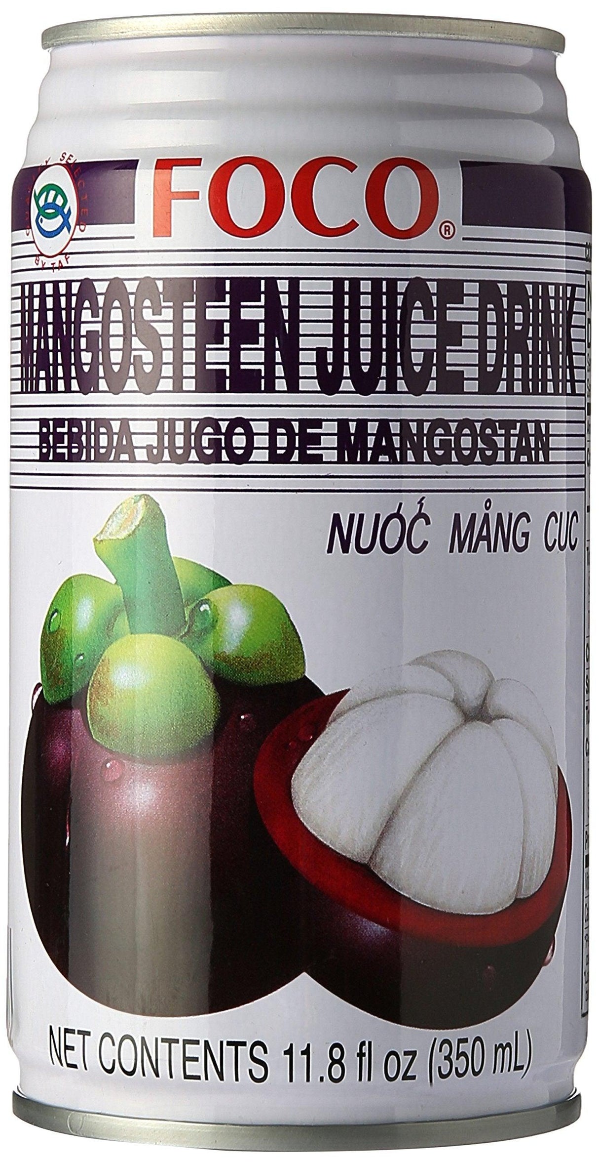 FOCO Mangosteen Saft Getränk 350ml Mangostane-getränk - Mighty Depot