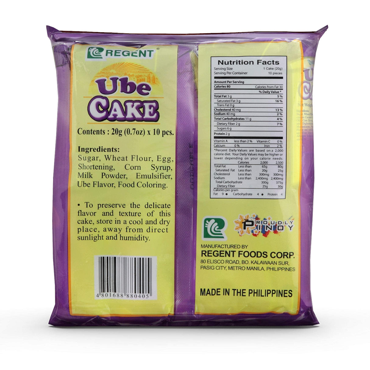 Regent Cakes Ube Net Wt 200g, 4 Pack - Mighty Depot