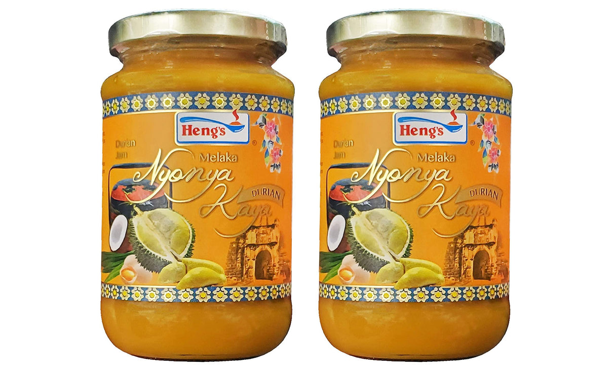 Heng's Durian Jam Melaka Nyonya Kaya (2 Pack, Total of 29.6oz) - Mighty Depot